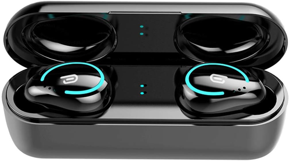 Tор Rаtеd TWS-I8 Bluetooth 5.0 Wireless Earbuds Waterproof Sport Built-in Mic Noise Cancelling HiFi Binaural Call Headphones with Charging Case (Black)