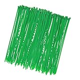 Heavy Duty 12 Inch 100 Pieces Dark Green Zip Ties, Upgrade Durable 50 LBS Fastening Greenery Plant Cable Ties, Handheld Tree Electric Cord Management Wire Ties, Garden Plant Tie