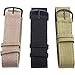 Smith & Wesson Men's Military Watch, 3 Interchangeable Canvas Straps, 3 ATM Water Resistant, Date Display, Scratch Resistant Glass, Military Style Watch for Outdoor Activities, Swimming, 40 mm