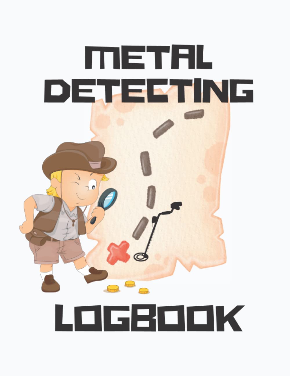 Metal Detecting Log Book For Kids Metal detector, detector kids, metal finding book, metal
