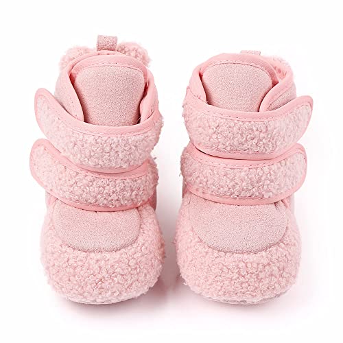 Newborn Baby Fluffy Fuzzy Booties Non-Slip Soft Sole for Toddler Boys Girls Infant Winter Warm Cozy Socks Shoes2