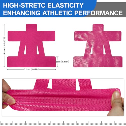 12 Count Kinesiology Tape for Shoulder,Shoulder Tape for Pain Relief,Pre-Cut for Easy use. Stretchy Cotton Material ensures Comfortable wear with Hypoallergenic Adhesive Lasting 4-7 Days - image 4