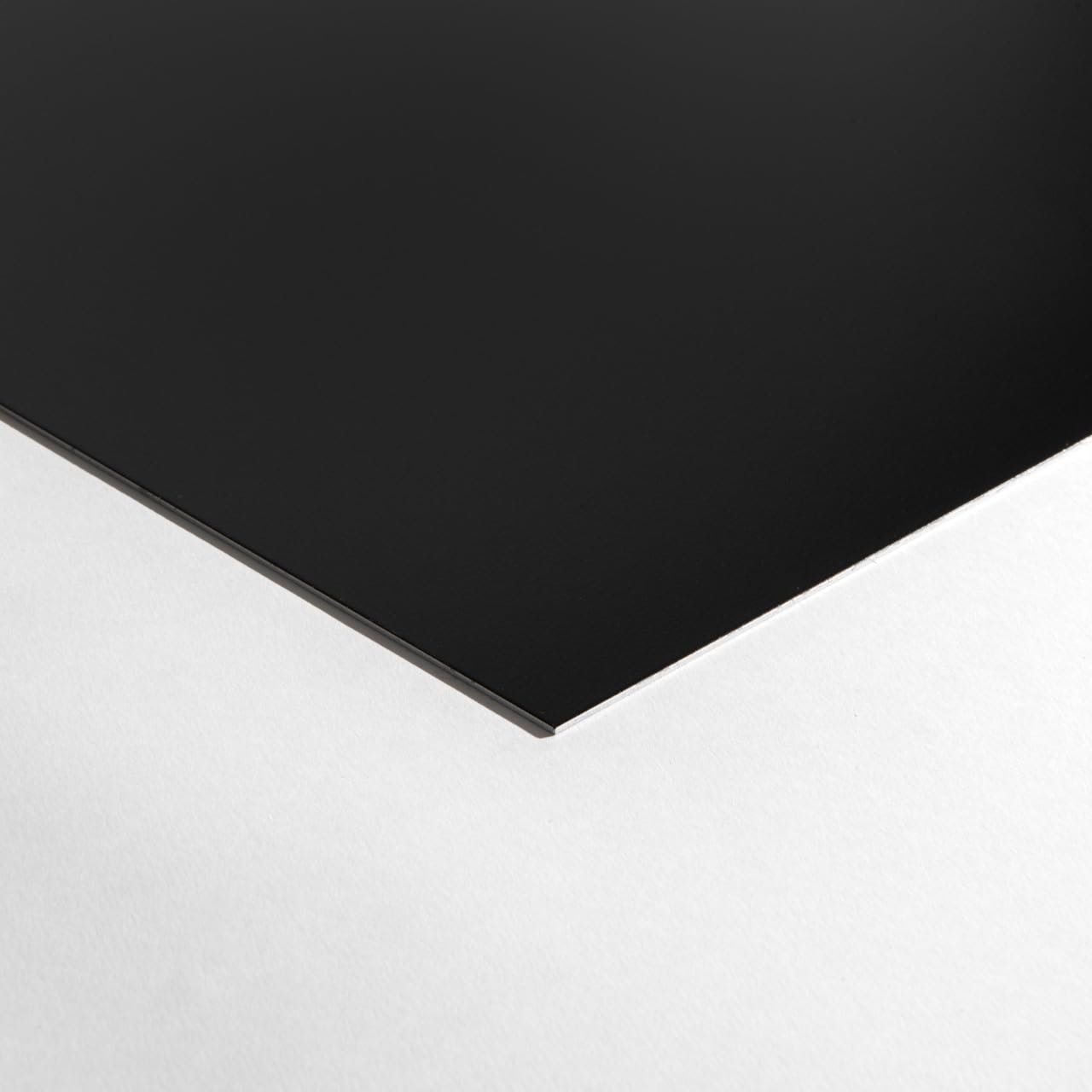 Fond de hotte/Crédence Aluminium Noir - 10 Tailles - Hauteur 45 cm x (Longueur 60 cm)
