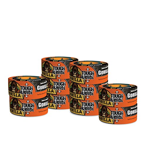 Gorilla Black Tough & Wide Duct Tape, 2.88