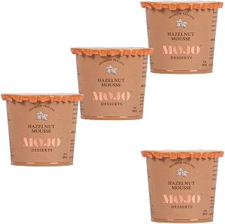 Mojo Hazelnut Praline Mousse Gluten Free, 3 oz, 4 Pack