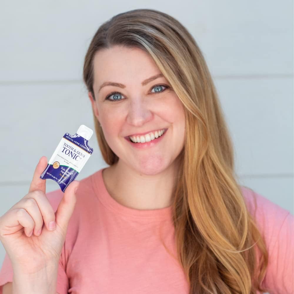 Tonic Traveler Mouthwash Minis (12 Pack) + Bamboo Toothbrush – Natural Alcohol-Free Mouthwash for Gum Health & Bad Breath – Dental Herb Company - Image 3