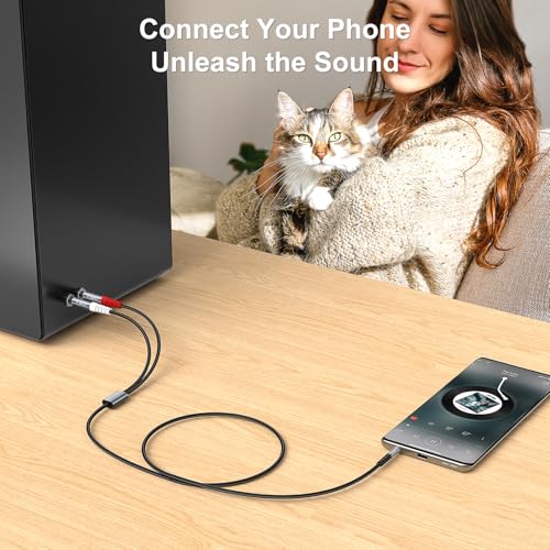 Cable adaptador Jack 3.5mm a dual 6.35mm 2 metros gris miniatura 2