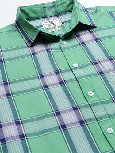 Image of Dennis Lingo Men's Checkered Slim Fit Cotton Casual Shirt