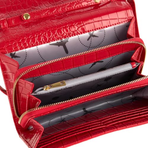 Samantha Brown To-Go Faux Croco Wallet Crossbody3