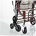 NUOBESTY 2Pairs Triangle Cart Wheels Stable Iron Structure Easy to Install Shopping Trolley Replacement Caster Wheels for Smooth Transport and Convenient Storage