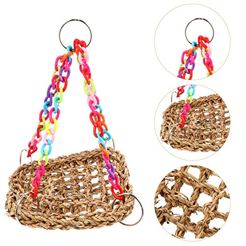 Papegaaienkooi Hangmat Vogels Schommel Kooi Kauwen Speelgoed Creatieve Grappige Vogel Hangmat - Afbeelding 7