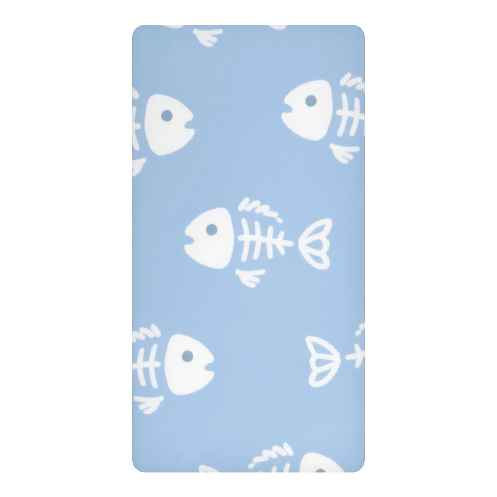 Drap-housse imperméable pour berceau nuits sereines motif bleu