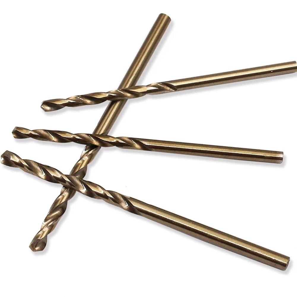 Foret hélicoïdal, 10 Pièces 1-3mm Forets Au Cobalt, Jeu De Forets Hélicoïdaux M35 HSS for Métal Dur, Etc.