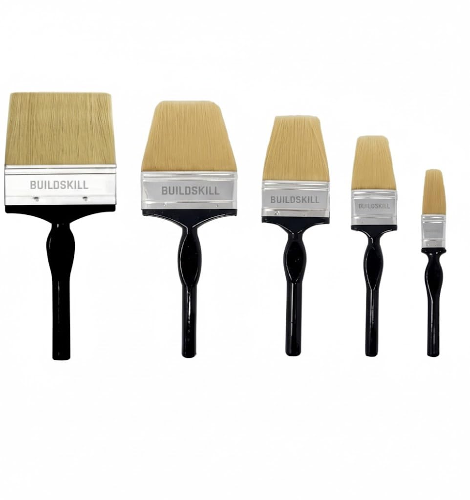 Shivay_Ent. 5-Piece Paint Brush Set, Durable Brushes for Precision Painting, Wall, Furniture, and Detail Work – Includes Various Sizes for Versatile Use