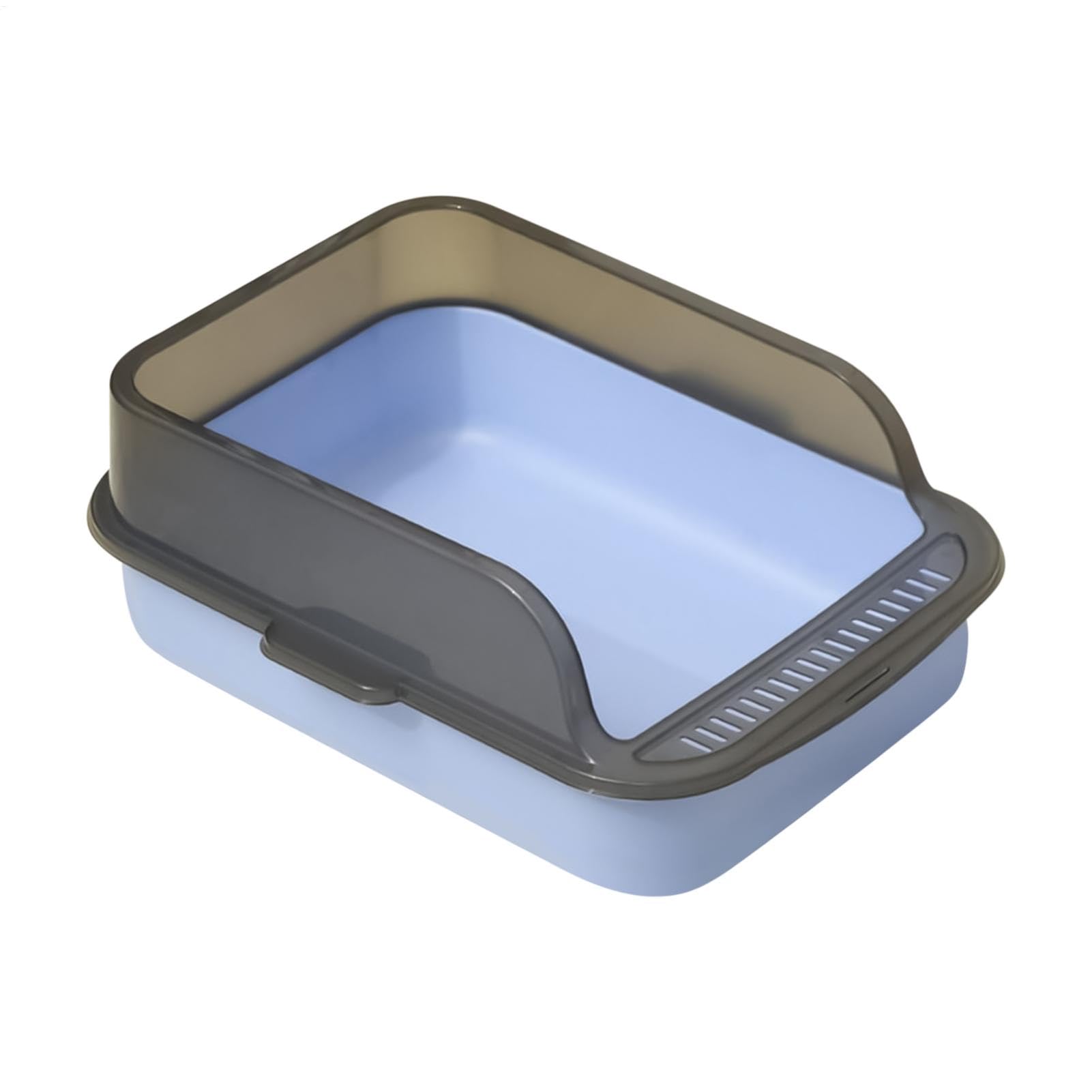 Open Litter Box Cats - Open Top Odor Litter Box | Hygienic Kitty Litter Box | Odor Control Cat Pan | Easy To Clean Kitten Toilet, High Sided Litter Box For Home, Indoor Use Pets, Kittens