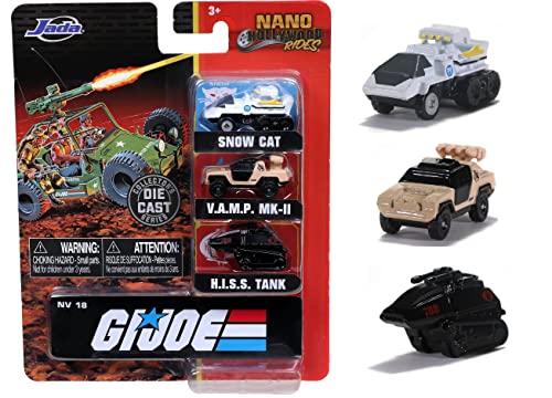 Jada Toys GI Joe 3-Pack Nano Vehículos Die-cast miniatura 1