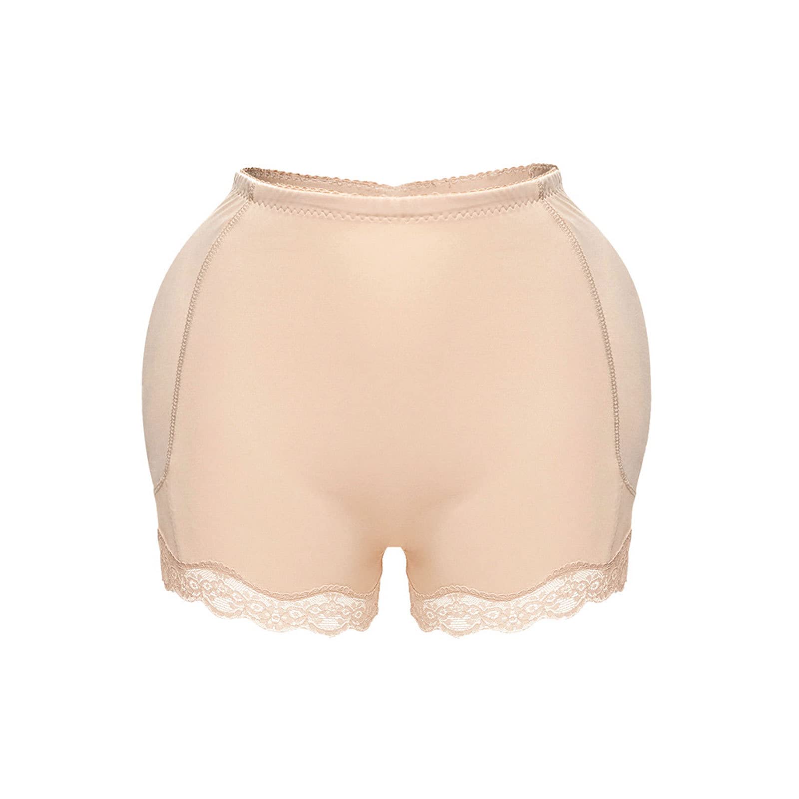 Mutande Modellanti Imbottite da Donna, Contenitive, per Fianchi e Glutei, a Vita Bassa, Contenitive, con Cuscinetti Finti per Glutei, Nere, 6X