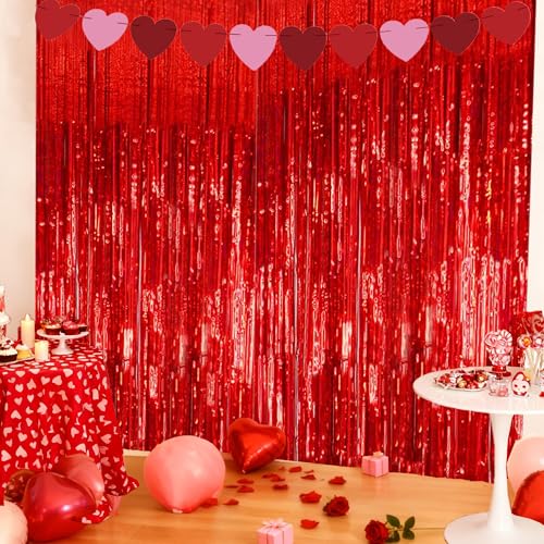 Image of Valentines Day Decorations - Valentines Decor Backdrop Banner for Wall Door - Valentine Decorations for Home Indoor Outdoor | Galentines Day Accessories Party Favors