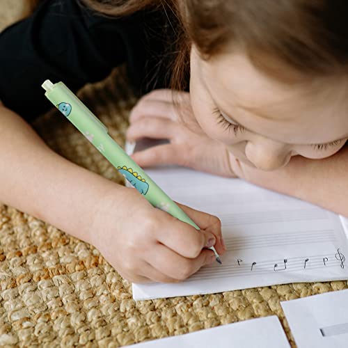 6 Pieces Cute Dinosaur Mechanical Pencil, Infinity Reusable Pencil, Eternal Inkless Magic Pencil, Green Dinosaur Press Automatic Mechanical Pencils For Kids Students Office School Supplies, 0.5 Mm #TOP6