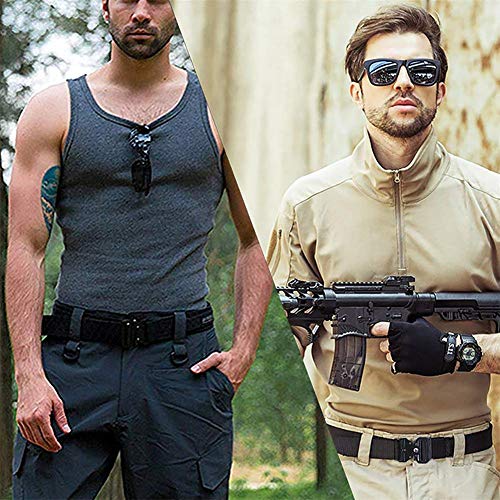 Tactical Belt,Military Style Belt, Riggers Belts for Men, Heavy-Duty Quick-Release Metal Buckle
