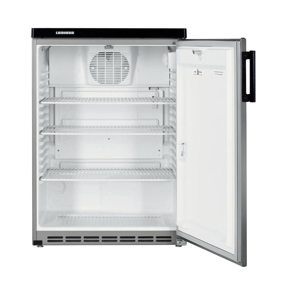 Liebherr FKvesf 1805 Independiente Plata - Refrigeradores para bebidas (Independiente, Plata, 4 estantes, Derecha, 180 L, SN)
