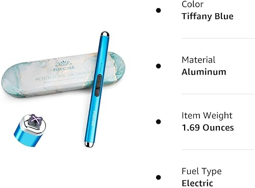 Miniatura 7 de Encendedor de velas eléctrico de doble arco, caja de regalo, encendedor USB recargable, regalos para mujeres y hombres, encendedores de arco de