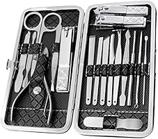 Nail Clippers Manicure Set,Bariicare 18PCS High Precision Stainless Steel Professional Manicure Pedicure Tools Kit for...