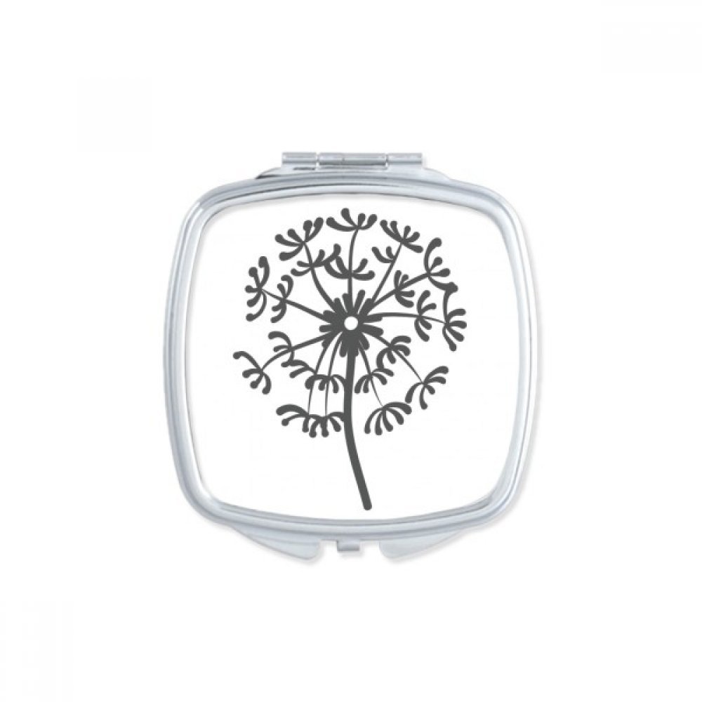 Miroir de poche fleur pissenlit pour des retouches maquillage au quotidien