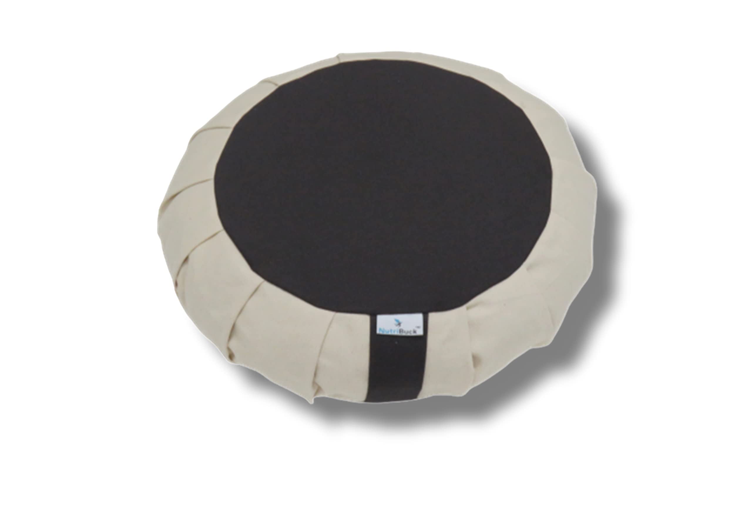 NutriBuck® Buckwheat ZAFU Meditation Cushion Filled with Buckwheat Hulls (Cream n Grey) (B096K6HNML) Amazon Price History, Amazon Price Tracker