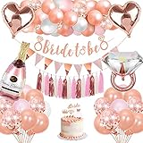👰🎉【Specool JGA Deko Ist Eine Breite Anwendung】 - Mit diesen Luftballons, Bannern und Tortenauflagen können Sie Ihre Lieblingsparty nach Ihren Wünschen dekorieren. Wie Junggesellenabschied, Hochzeitsfeier, Teambraut, Junggesellinnenabschied, Junggesellenabschied, Junggesellinnenbraut, Valentinstag, Teambraut, Brauttrupp, Verlobung, Mädchennacht, zukünftige Frau.