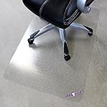 Marvelux 90 x 120cm Premium Polycarbonate Chair Mat, Heavy Duty Office Chairmat for Medium Pile Carpets, Durable Clear Rectangular Carpet Protector Mat, Made in the UK