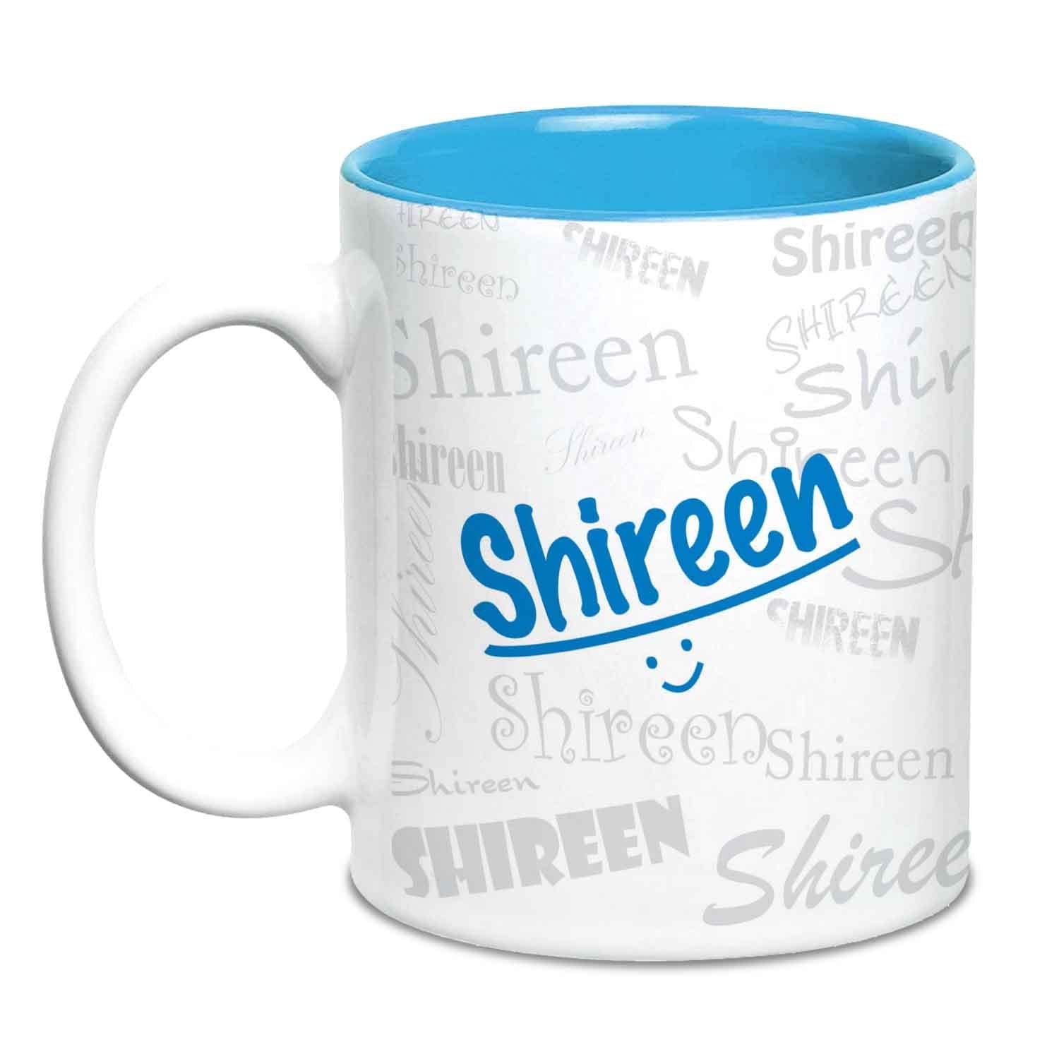 Hot Muggs Me Graffiti Mug - Shireen Personalised Name Ceramic, 315ml, 1 Unit