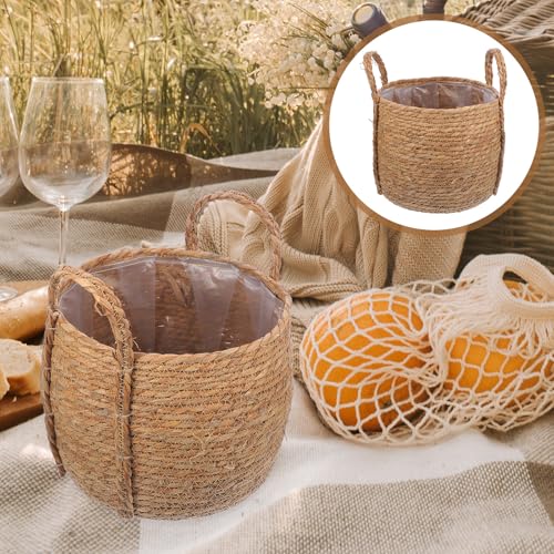 Petit panier de rangement tressé multifonction pour optimiser vos étagères - 8