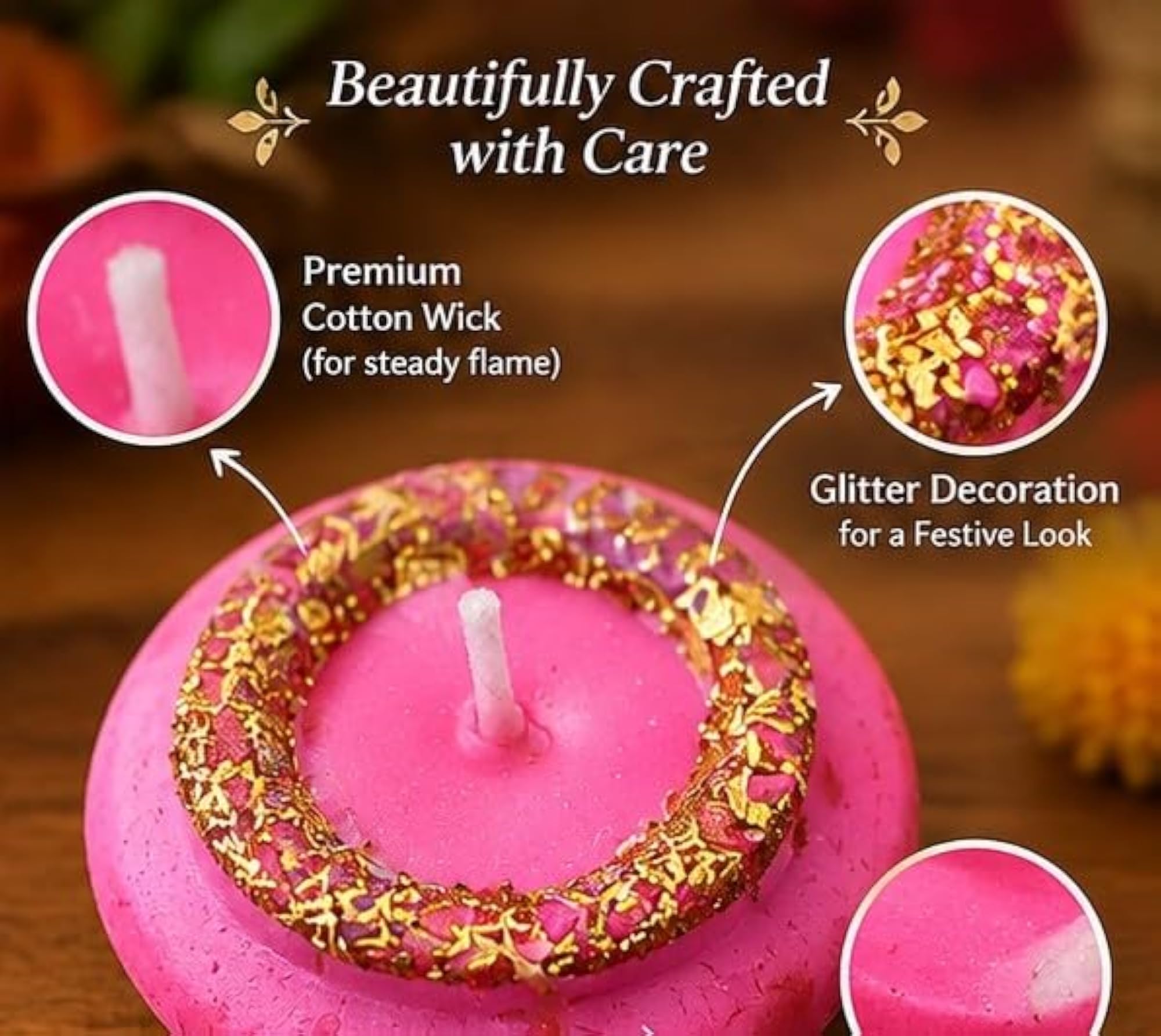 Medium Matki Shape Candle for Diwali & Home Décor