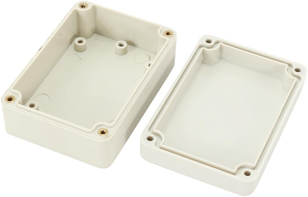 uxcell 3.3"x2.3"x1.3"(83mmx58mmx33mm) ABS Junction Box Universal Electric Project Enclosure Beige