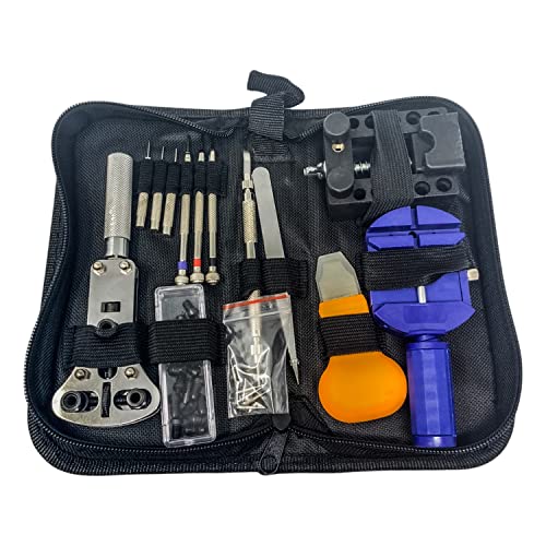 H-basics Uhrwerkzeug set - Uhr Reparatur kit, Uhrmacherwerkzeug, Uhr Werkzeug Tasche Cover