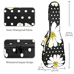 Sac Ukulélé Marguerite Étui Pour Ukulélé 23 Pouces Pour Tenor Soprano Concert Étanche Housse Pour Ukulélé - Les Beatles, Paul McCartney, John Lennon, RIngo Starr, George Harrison Sac Ukulélé Marguerite Étui Pour Ukulélé 23 Pouces Pour Tenor Soprano Concert Étanche Housse Pour Ukulélé – Image 4
