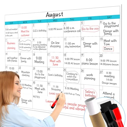 Dry Erase Calendar for Wall - 38