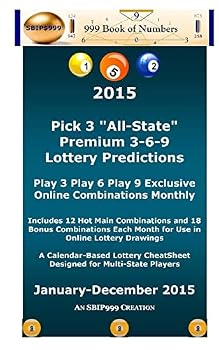 2015 Pick 3 "All State" Premium 3-6-9 Lottery Predictions: Play 3 Play 6 Play 9 Online Combinations Monthly