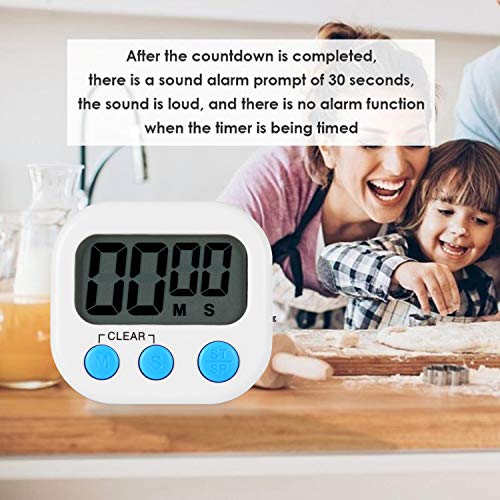 Jsdoin 6 Pack Digital Kitchen Timer Magnetic Back,Loud Alarm, Countdown Timer Management,for Cooking Baking Sports Games Office - Thumbnail 5