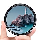 Fotover 52mm ND Filter,Slim Variable ND Neutral Density Fader ND2-ND400 Lens for Canon Nikon Sony Pentax Olympus Fuji DSLR Camera + 3 Slot Nylon Filter Pouch