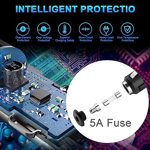 Caricabatteria da Auto USB Splitter, Rocketek 12