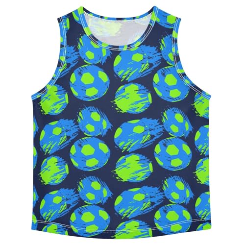 Soccer Ball Boys Tank Tops Toddler Tank Top Shirts Undershirts Quik Dry for Boys,3T