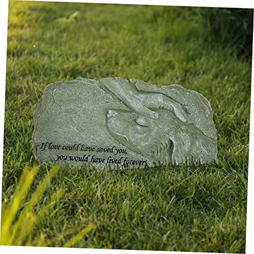 Pierre commémorative résine pour animaux de compagnie plaque extérieure jardin