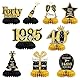 YDUNARISE Deko 40. Geburtstag Mann Schwarz Gold,9 STK 40. Geburtstag Bienenwaben Deko,40.Geburtstag Tischdeko für Männer Frauen,40 Geburtstag Party Deko (Schwarz Gold Deko 40.)