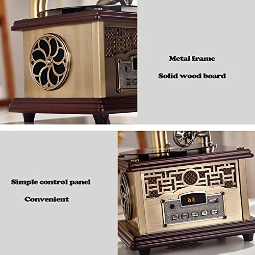 Tourne-Disque, Tourne-Disque rétro, avec Haut-parleurs sans Fil, phonographe en Bois Vintage pour la décoration de… - Les Beatles, Paul McCartney, John Lennon, RIngo Starr, George Harrison Tourne-Disque, Tourne-Disque rétro, avec Haut-parleurs sans Fil, phonographe en Bois Vintage pour la décoration de… – Image 4