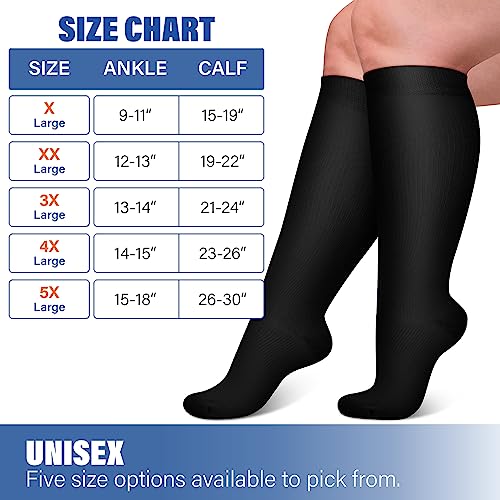 Image of Compression Socks (7 Pairs), 15-20 mmhg is BEST Graduated Athletic & Medical for Men & Women, Running, Flight, Travel, Nurses, Pregnant - Boost Performance, Blood Circulation