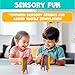 BUNMO Stretchy Strings - Stimulating & Fun Fidget Toys for Kids - Hours of Fun - Non-Mouthable Toy 3+ - Super Sensory 6 Pack