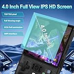 R36MAX Handheld Game Console,4.0 Inch IPS Screen Linux System with 64GB TF Card,Retro Gaming Console Built in 18000+ Games,Portable Handheld Video Games for Adults,4000mAh Battery (Black) - Image 3