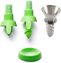 Citrus Sprayer Lemon Spray Fruit Juice Juice Nozzle Plug Stainless steel Manual Citrus Lemon Lime Juicer Squeezer And Play Creative Kitchen Tools 3 Piece